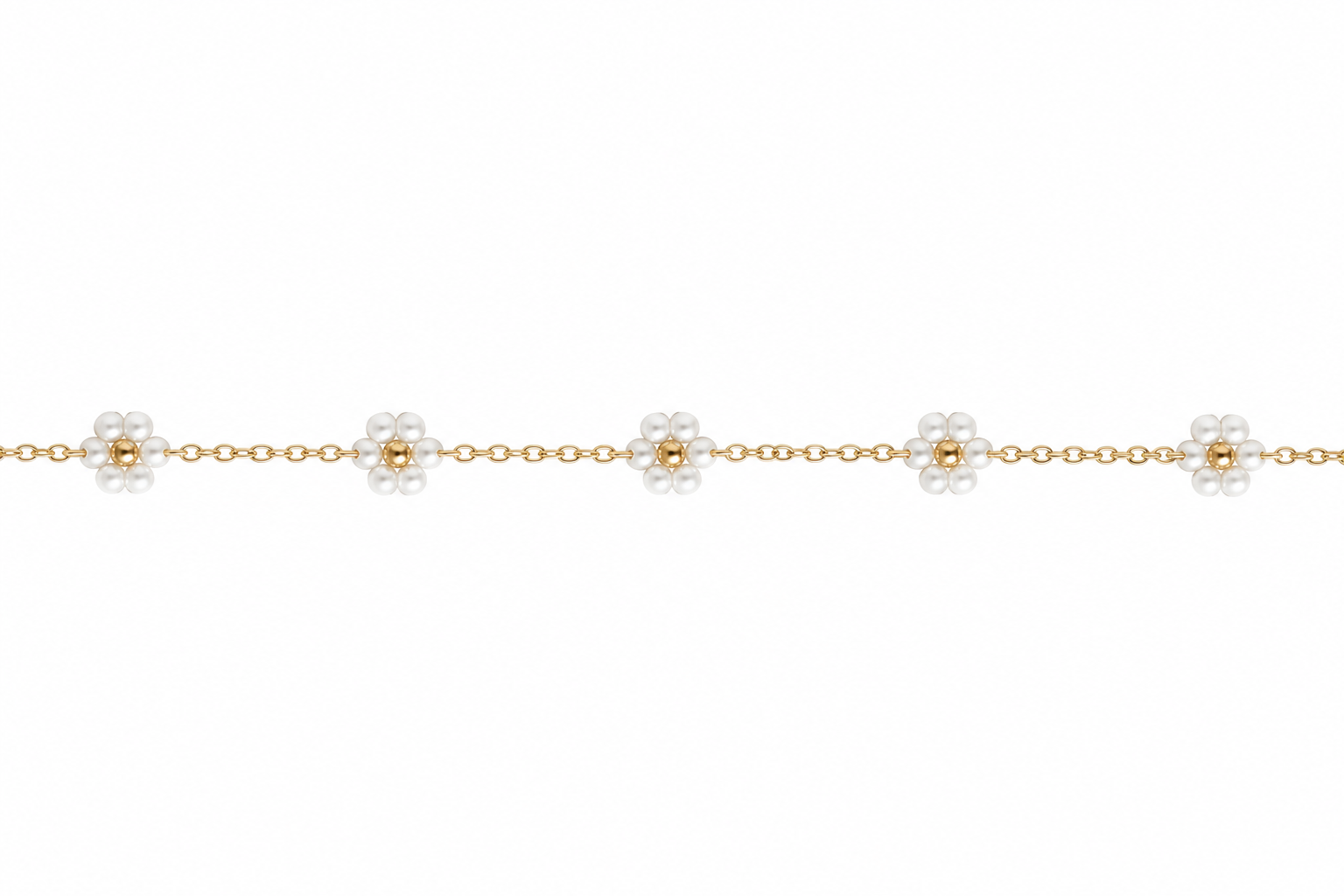 Flower Necklace – PVD-Coated Stainless Steel