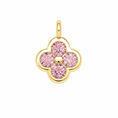 Bezel-Set Flower Charm