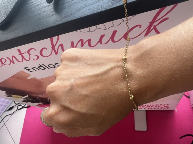 Kugel-Gliederkette Edelstahl PVD beschichtet