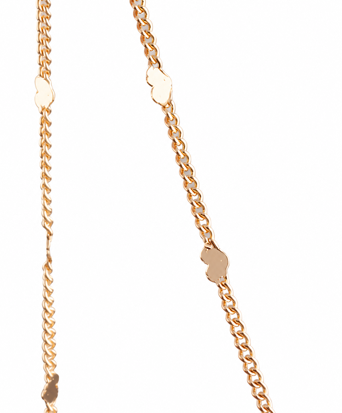 Curb Chain with Hearts – 14K Goldfilled