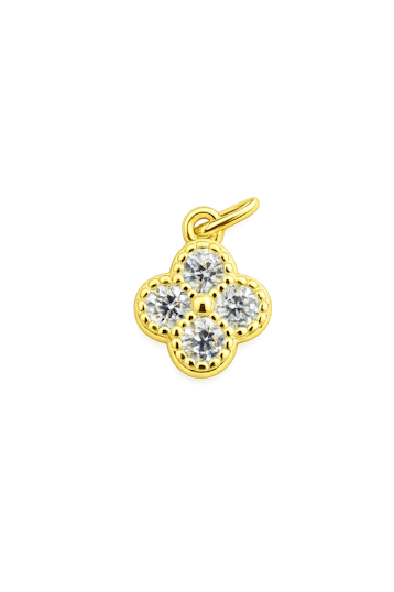 Bezel-Set Flower Charm