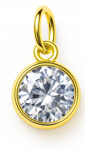 gefasster Stein Charm