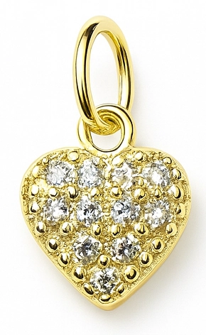 Herzcharm mit mehreren Steinen